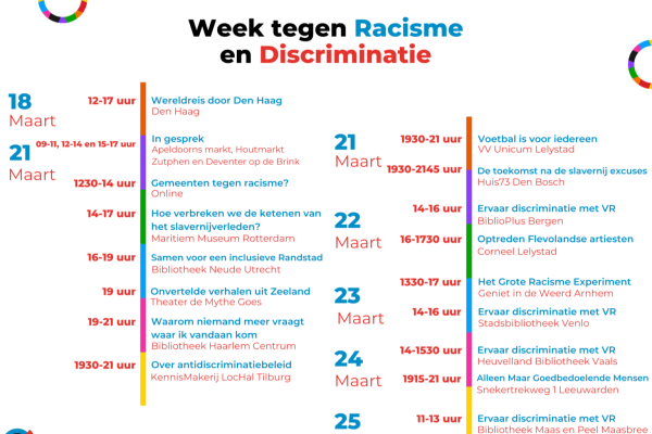Week tegen Racisme en Discriminatie - Programma